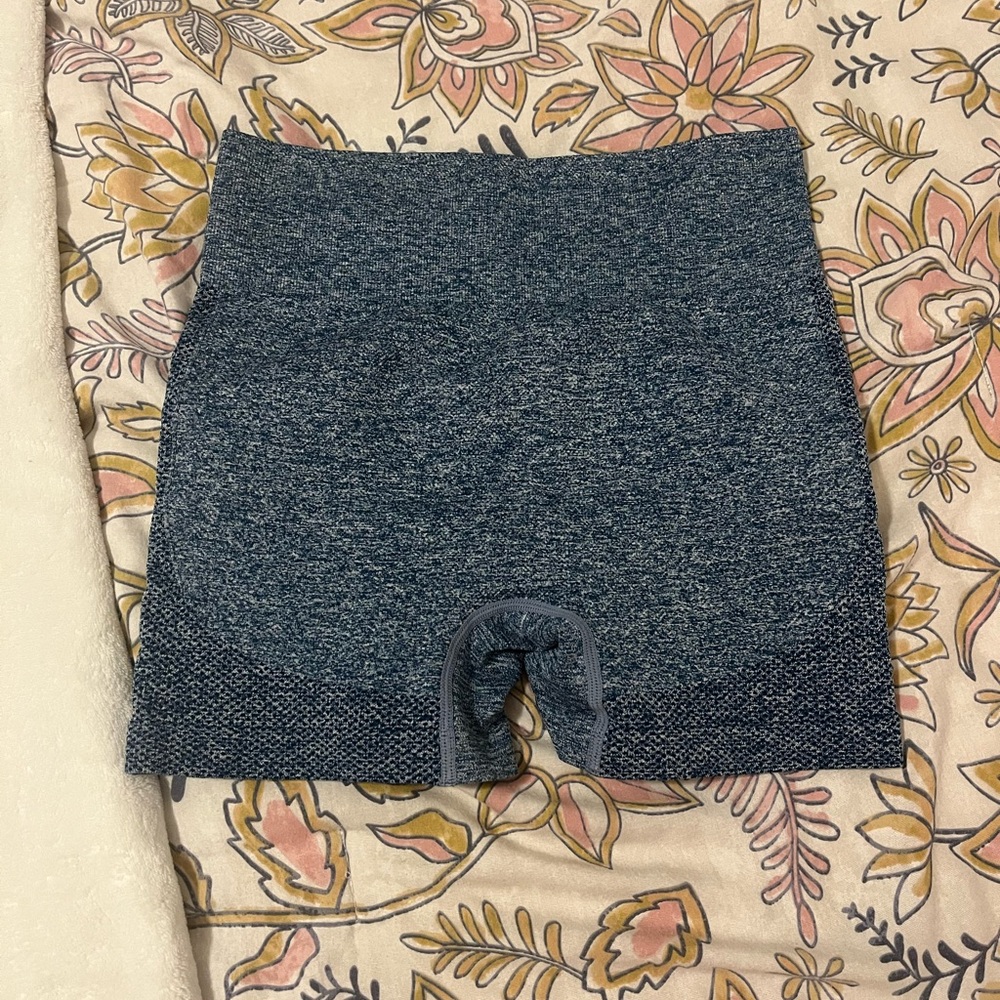 Women's Blue High-Waisted Shorts